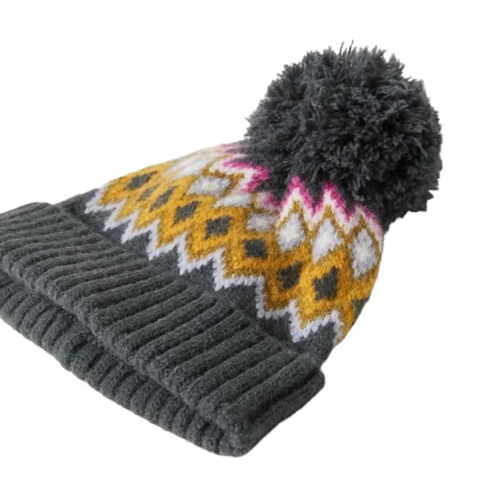 ZARA Kids | Gray | FAIR ISLE KNIT HAT